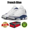 Nike Air Jordan Retro 13 13s Chaussures de basket-ball sneaker Hommes chaussures XIII 13 capitaine bleu royal pur argent homme Sports Basketball mens Chaussures