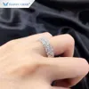 Tianyu ädelstenar Moissanite Gemstone Custom 14k // Platinum Material Fashion Diamond Ring