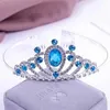 Headbands Princess Tiaras Crown Headband for Girls Dance Performance Headdress Children's Party Wedding Hair Jewelry Head OrnamentsL2401015