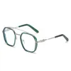 2024 Luxus-Designer-CH-Sonnenbrille für Damen, verchromt, Brillengestelle, Herren, große Mann-Flachlinse, Myopie, Herz-Brillengestell, Damen, Unisex, hochwertige Brillen DOW6