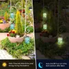 Decorações de jardim Luz solar Lanterna ao ar livre Carregamento solar Decoração colorida Decoração de mosaico solar Lâmpada solar Luz de jardim Decoração de jardim YQ240116