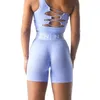 NVGTN Sport Bezproblemowe spodenki Spandex Kobieta Fitness Elastyczne oddychające oddychające sportowe sporty Rek sportowe 240115