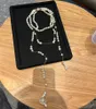 Dames Designer Kettingen Lange Parelketting Stereo Saturnus Sleutelbeenketting Onregelmatige Drielaagse Ketting