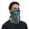 Eşarp Geometri Desen Motokros Bandana Boyun Gaiter Baskılı Dash Oyunu Yüz Accan Balaclava Binicilik Unisex Yetişkin Yıkanabilir