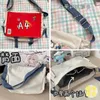 Messenger Bag Japanese Handbags School Korean Single Shoulder Girl Student Hong Kong Style Retro Large Capacity Postman Women's 240116