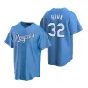 Kansas City''Royals''men Women Youth Andrew Benintendi George Brett Salvador Perez Jacoby Custom Blue''replica''Alternate Jersey