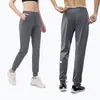 Lu femmes hommes Yoga neuvième pantalon course Fitness Joggers doux taille haute élastique femmes Jogging pantalon 4 couleurs 62321
