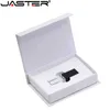 USB Flash kör Jaster New Crystal Rose Gold Silver Black Gold 2.0 USB Flash Drive With Gift Box 4GB 8GB 16GB 32GB 64 GB gratis anpassning