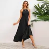 Nouveauté femmes robe de grande taille Sexy coupe ajustée col en v Style d'été mode sangle jupe de plage