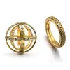 Anéis de banda retro anel deformação universo originalidade jóias bola astronômica moda mulher homem acessórios casal anéis presentes 5yh dhbdw