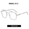 2024 Diseñador de lujo CH Gafas de sol para mujeres Cromos Marcos de gafas para hombre Nueva moda plana grande Óptica emparejada Miopía Corazón Marco de gafas Gafas B5ZX