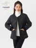 Gabardinas para mujer, ropa holgada de algodón para estudiantes de invierno, abrigo grueso y engordado, Tops para mujer, Parkas elegantes de estilo Preppy para niña