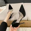 Women Pumps Autumn Evening Party High Heels Ladies Pointed Toe Nude Leather Black Suede Gold Patent Luxury Shoes 240115