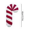 Candy Cane Pillow Sched Lollipop Candy Cane Cute poduszki 17 -calowe świąteczne pluszaki przyjęcia Zabawki 240115