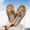Дизайнерские сандалии-тапочки Мужские и женские сандалии-слайдеры из кожи Повседневная обувь на платформе Летняя удобная пляжная обувь