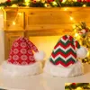 Red Christmas Hat Soft P Striped Snowflak Hats Santa Claus Cosplay Cap Children Adts Xmas Party Decoration Caps Drop Delivery Dh7Tk