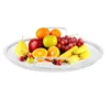 Panier à Fruits à Double poignée, assiettes, poignées en acier inoxydable, plateau rond de vidange en maille métallique pour Fruits et légumes
