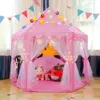 Przenośny namiot dziecięcy dla dzieci Toys Toys dziewczynki księżniczka zamek Tipi Infantil's Children's House Vigvam TEPEE Baby Namiot Prezenty 240115