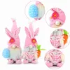 Other Event Party Supplies Easter Bunny 2024 New Egg Hugging h Doll Bunny Decorations Middle Finger Sculpture YQ240116