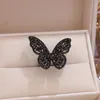 Bracelets 2022 New Design Fashion Jewelry Set Sexy Black Rings Crystal Butterfly Pendant&necklaces for Women Zirconia Stud Earrings