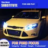 Für Ford Focus LED Scheinwerfer 12-14 Fernlicht Angel Eye Projektor Objektiv Kopf Lampe Auto Teile Tagfahrlicht streamer Blinker