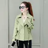 Women's Trench Coats Windbreaker Crop Jackets Women Khaki Double-breasted Short Section For 2024 Spring And Autumn Harajuku Fashion Tops