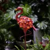 Gazonlampen Creatieve Flamingo Houten Paal Decoratief Licht Zonne-energie Tuindecoratiepaal Winddicht Buiten Tuin Gazondecoratie YQ240116