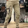 Camo Navy Trousers Man Harem Y2k Tactical Military Cargo Pants for Men Techwear High Quality Outdoor Hip Hop Work Stacked Slacks 240115