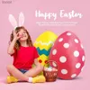 Garden Decorations Colorful Easter Decoration Festival Decor Inflatable Easter Eggs Build-in LEDs Easter Egg for Indoor Outdoor Yard Garden YQ240116