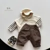 コットンフード付きプルオーバー春秋の子供ベストボーイズコート幼児アウタータンクトップ1-8Y 240116の子供服