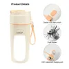 Portable Juicer Mini Electric Blender Multifunction Juice Maker Machine Fruit Mixers Extractors Smoothies Mixer 8 Blades 3000mAh 240116