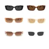 Sunglasses Retro Rectangle Women Small Frame Sun Glasses Ladies Classic Black Square Jelly With Metal Hinges