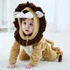 Animal Lion Infantile Bébé Vêtements Garçons Filles Barboteuse Halloween Drôle Onesie né Bébé Cosplay Costume Kigurumis Combinaison Pyjamas 240116