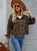 Women's Jackets Leopard Print Coat Woman 2024 Autumn Fashion Casual Loose Single Breasted Elegant Turn Down Collar Jacket Long-Sleeve