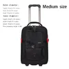 Accessoires Trolley Camera Sac Professionnel DSLR Camera Trolley Suitcase Sac Photo Digital Camera Lage Travel Trolley Backpack on Wheels