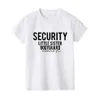 Familie Matching Outfits Big Brother Security Little Sister Bodyguard Kids Boys T-Shirt Pasgeboren baby Infant Girls Rompers broer of zus Matng kleding Outfit H240508