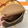 unisexe vintage Casual Designe Luxe Saumur Épaule Fourre-tout Bandoulière Messenger Sac Miroir Qualité Pochette Bourse En Cuir Véritable Sacs À Main Femme 240115