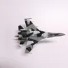 1/100 Russisches SU-35-Kampfflugzeug aus Druckguss mit Ständer, Metallflugzeugmodell für Ausstellungsregal, Dekoration, Sammlung, Geschenk 240116