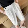 Men's Shorts Men Summer Korean Fashion Business Casual Chino Office Trousers Cool Breathable Clothing 29-36