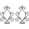 Candle Holders Candle HoldersWall Monted Tea Light Candlesticks for Sypialnia łazienka salon Foyer Balkon Decoration Black2 PCS YQ240116