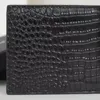 Designer women wallet Black Crocodile pattern purses luxury leather short mens wallet Card Holder wallets classic pocket 5A Genuine leather Bag original box