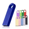 Clés USB Clé USB en métal coloré 64 Go porte-clés gratuit clé USB cadeaux d'affaires créatifs clé USB 32 Go capacité réelle clé USB