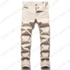 Jeans de créateur pour hommes, pantalons en Denim Diesel déchirés, tendance, taille moyenne, délavé, Slim, extensible, petites jambes