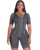 Corsetto da donna Bodyshaper Indumento ad alta compressione Controllo addome Doppio body Allenatore in vita Busto aperto Shapewear Fajas 240116