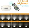 6-pack draadloze LED-puck-verlichting met afstandsbediening, dimbare kastverlichting, batterij-aangedreven kastverlichting onder toonbankstok-op-lamp LL