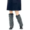 Women Socks Faux Furs Leg Warmer Sexy Fashion Lady Furry Boot Covers Winter Girl Harajuku Lolita Calf