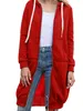 かつて2023年のカジュアルな女性の長いパーカースウェットシャツコートジップアウターウェアフード付きジャケット冬ポケットプラスサイズのアウトウェアトップ240115