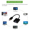 DP till VGA kvinnlig adapterkabelomvandlare för TV PC Laptop HDTV Monitor Projector