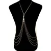 Fashionable and Exaggerated Multi-layer Tassel Pearl Body Chain Necklace