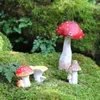 Decorazioni da giardino Fata Giardino Decorazione in miniatura Figurina di funghi Vasi per piante Decorativi per giardino Fai da te Micro Paesaggio Bonsai Casa delle bambole Ornamento YQ240116